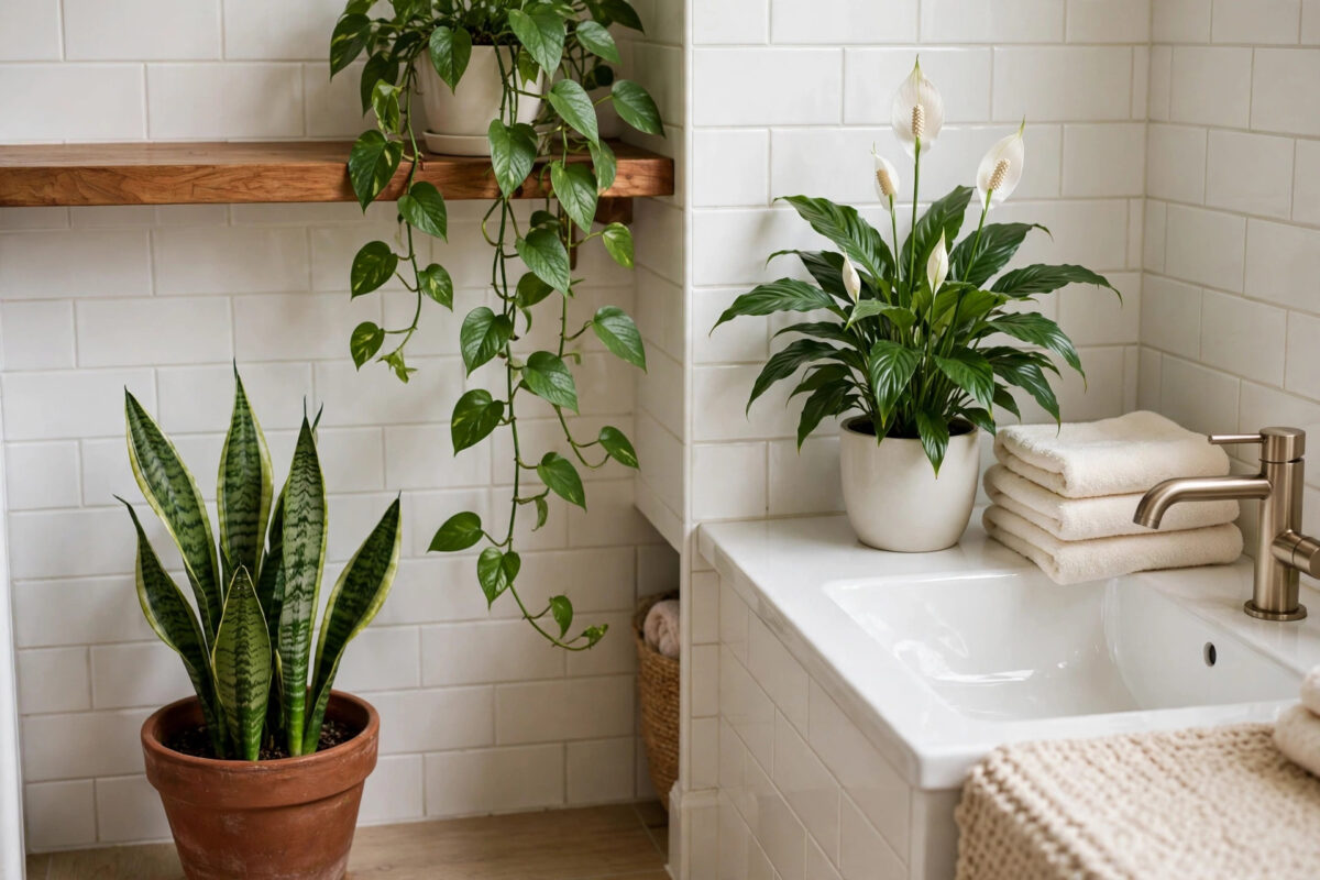 Low Light Plants for a Bathroom With No Window
